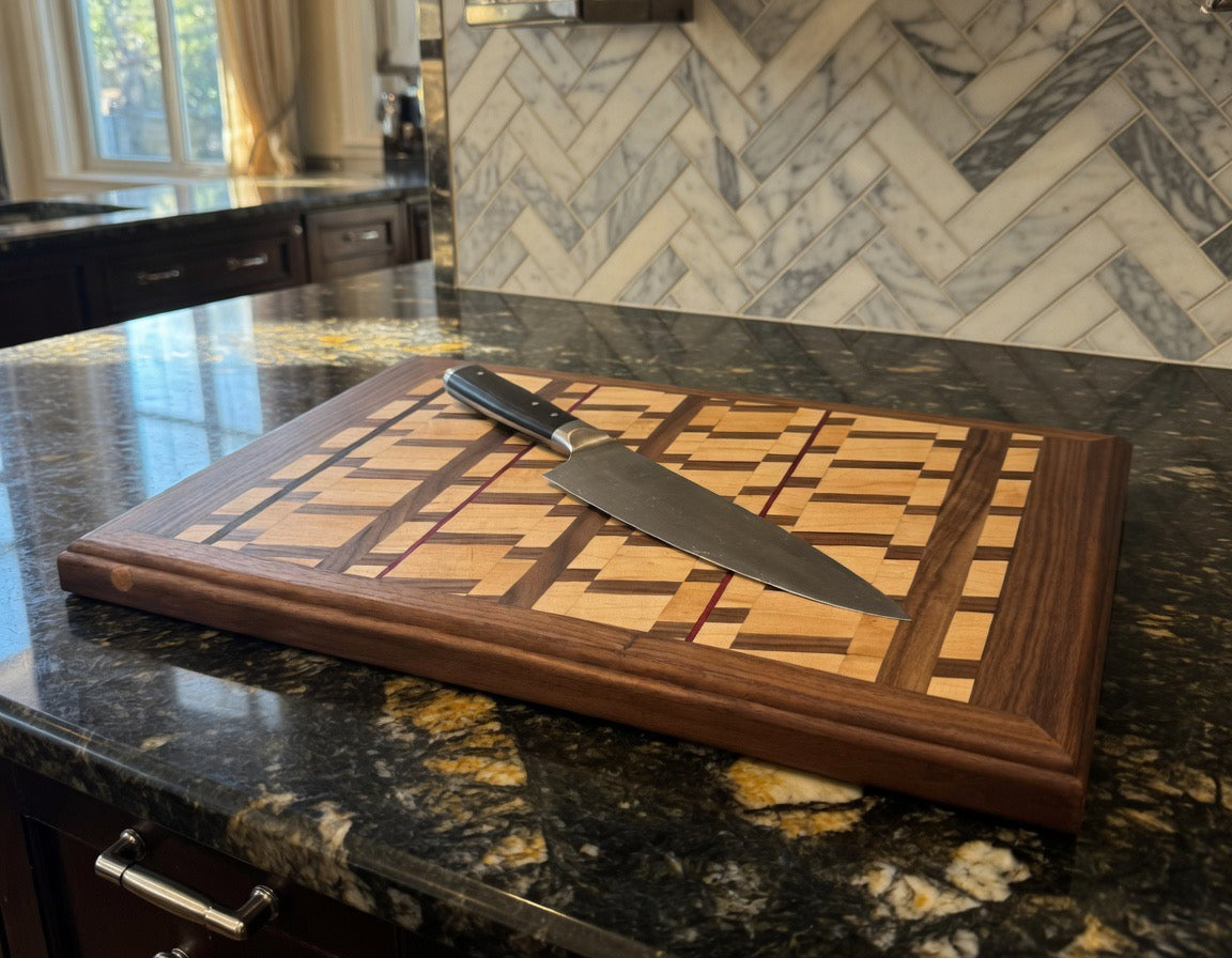 Classy chaos cutting board