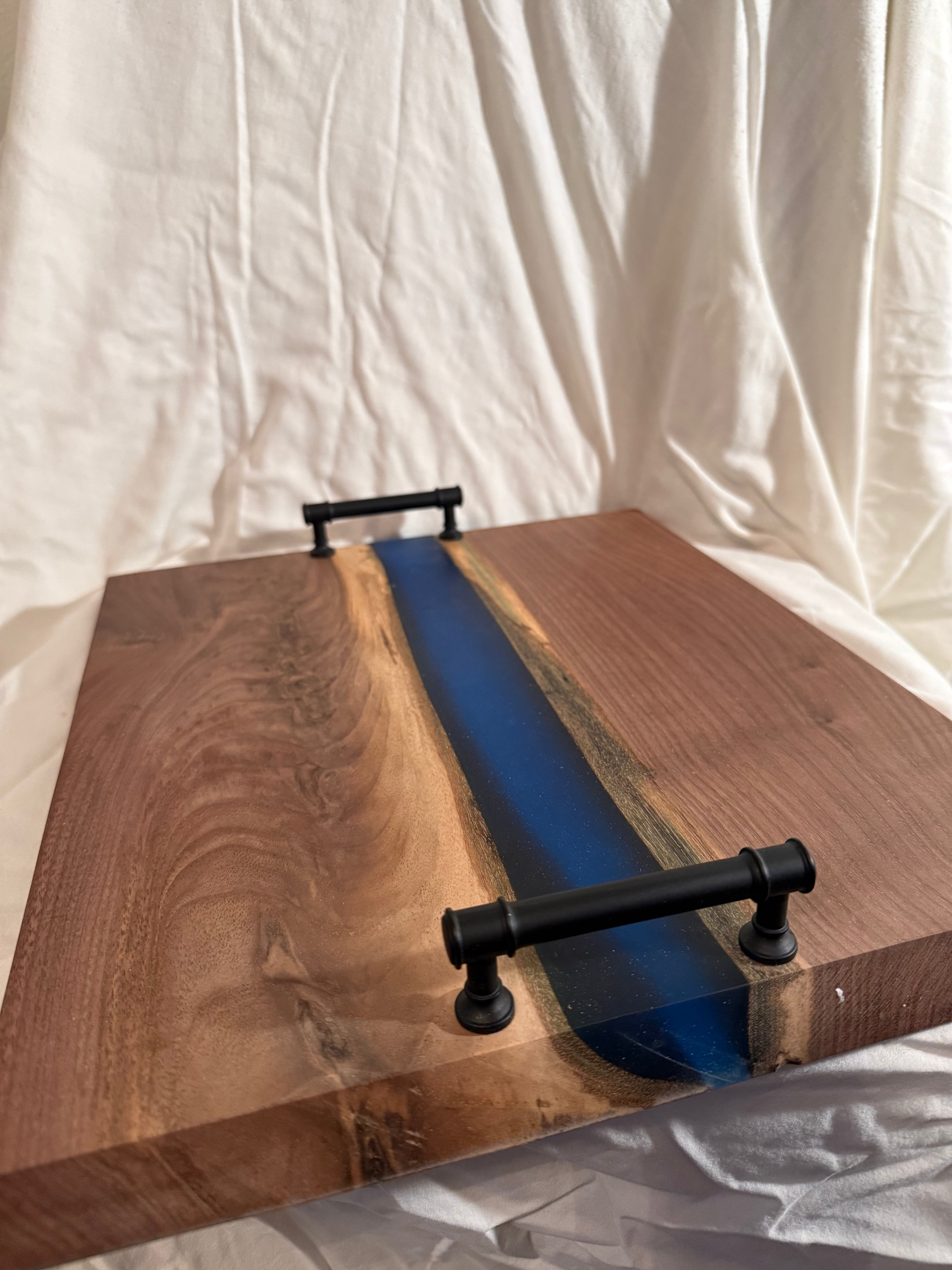 Walnut serving tray